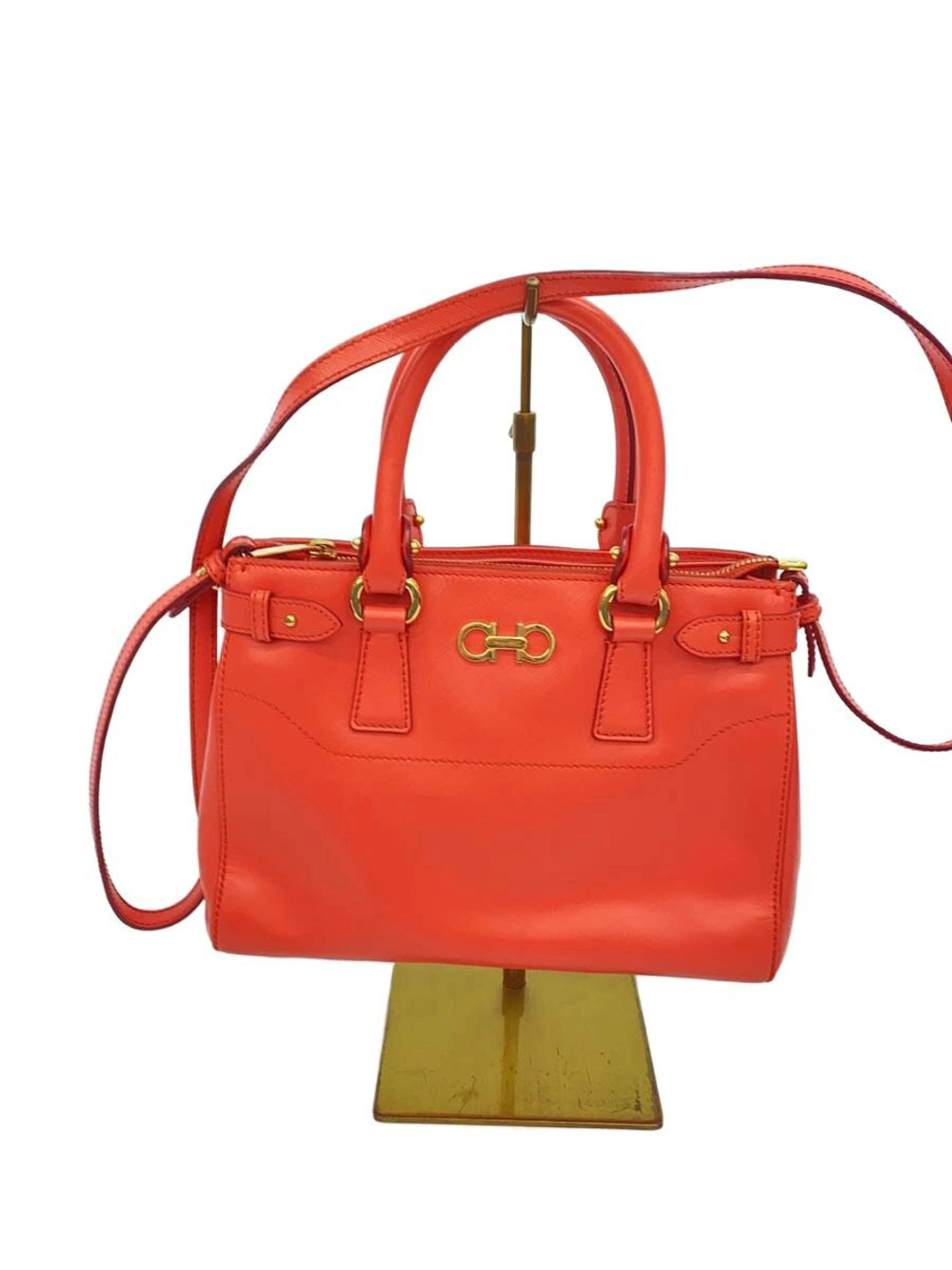 Salvatore Ferragamo Shoulder Bag Leather Pink